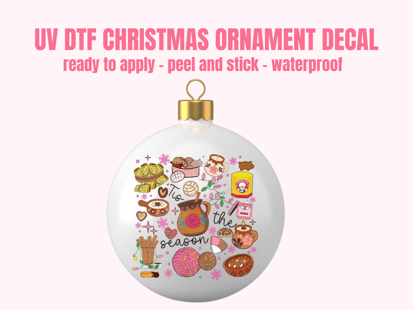 UV DTF CHRISTMAS ORNAMENT #65
