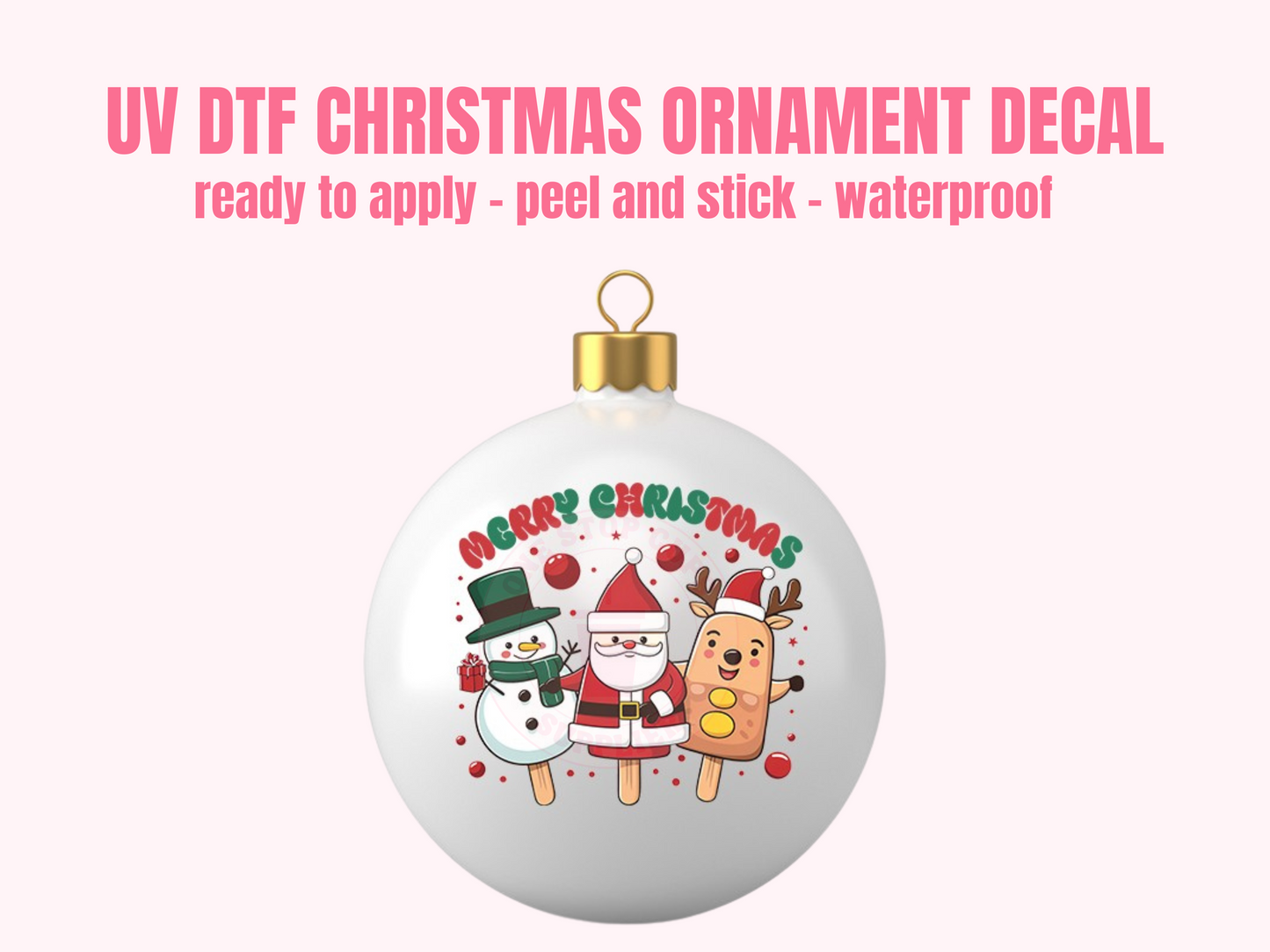 UV DTF CHRISTMAS ORNAMENT #69