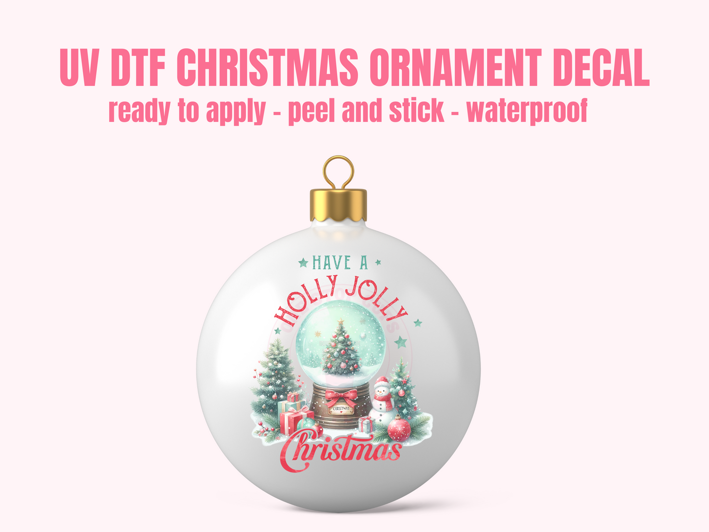 UV DTF CHRISTMAS ORNAMENT #76