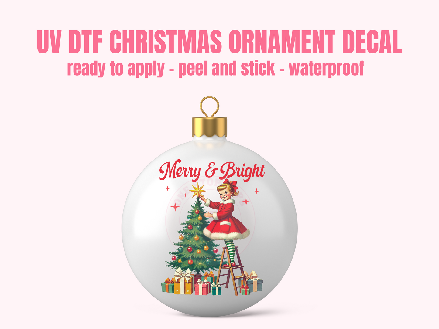 UV DTF CHRISTMAS ORNAMENT #77