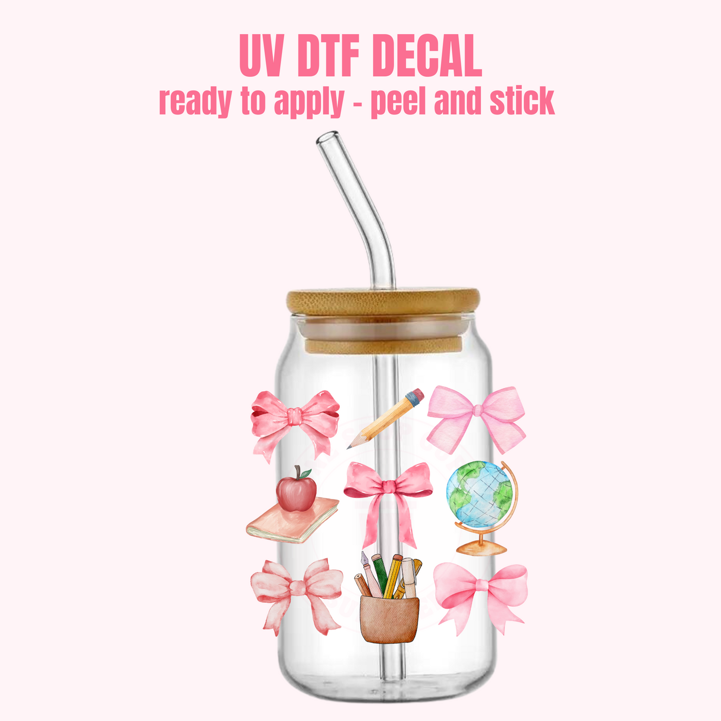 UV DTF DECAL Teacher Coquette #184