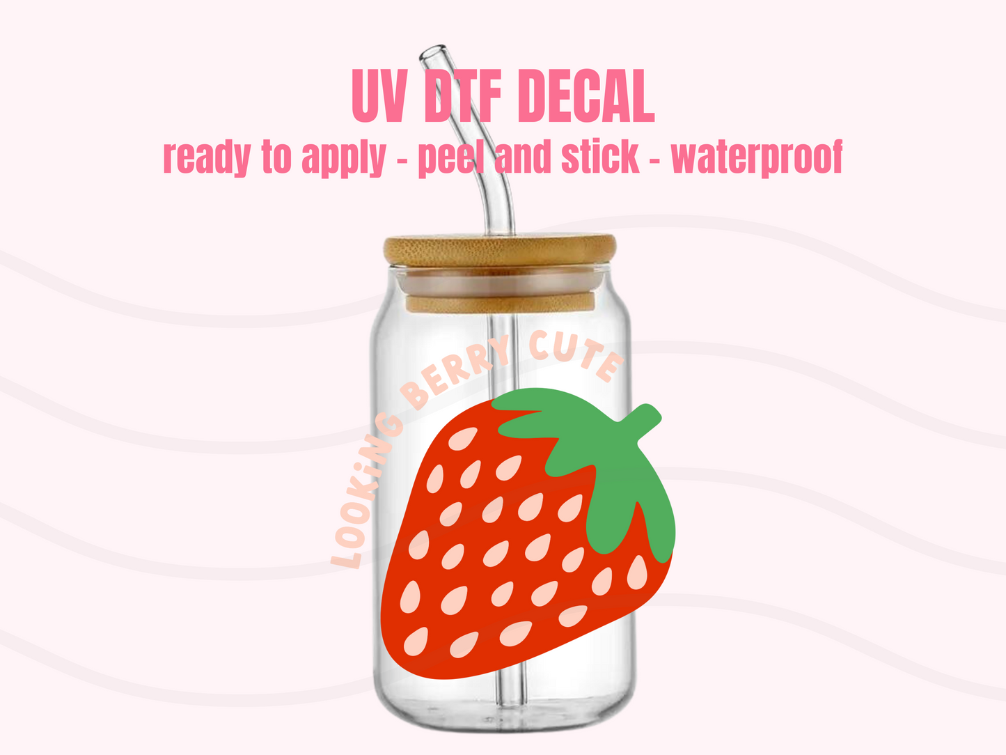UV DTF DECAL Looking Berry Cute #112
