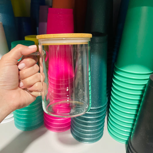 15oz Clear Glass Mug Sublimation