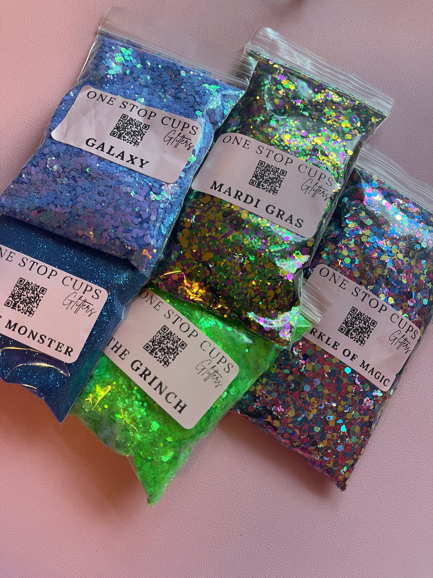 GRAB BAGS - 5 GLITTER BAGS