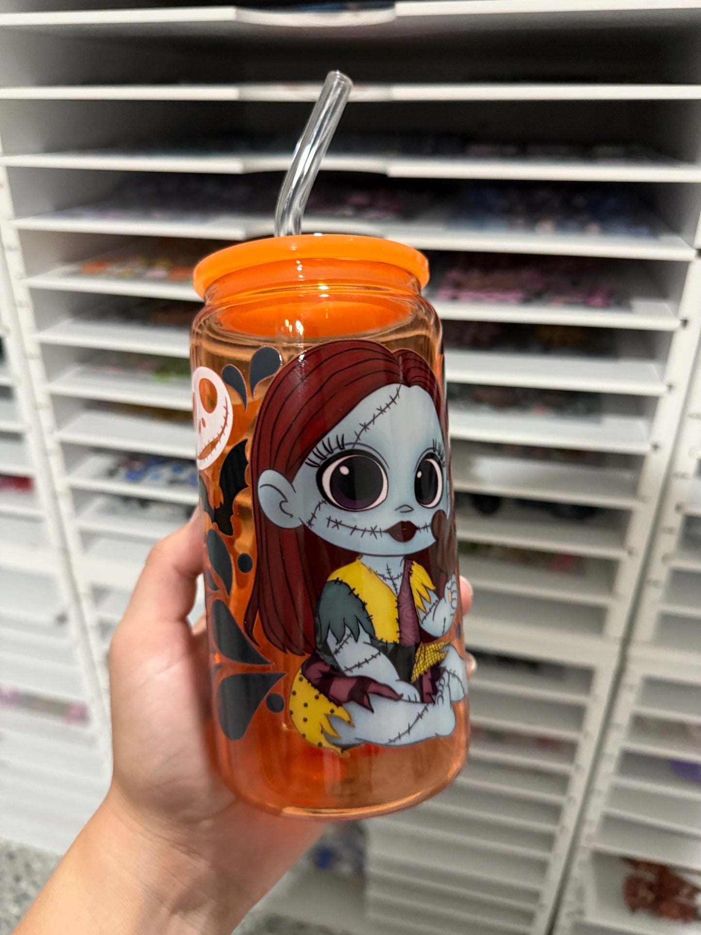 16oz Glass Halloween 1