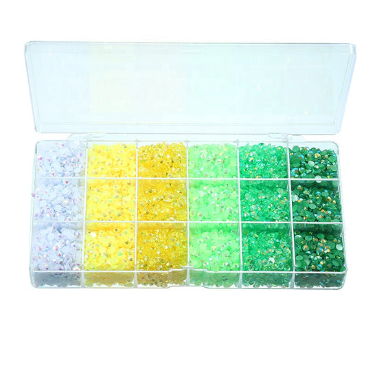 St Patrick's 6 Colors Jelly Rhinestone Kit