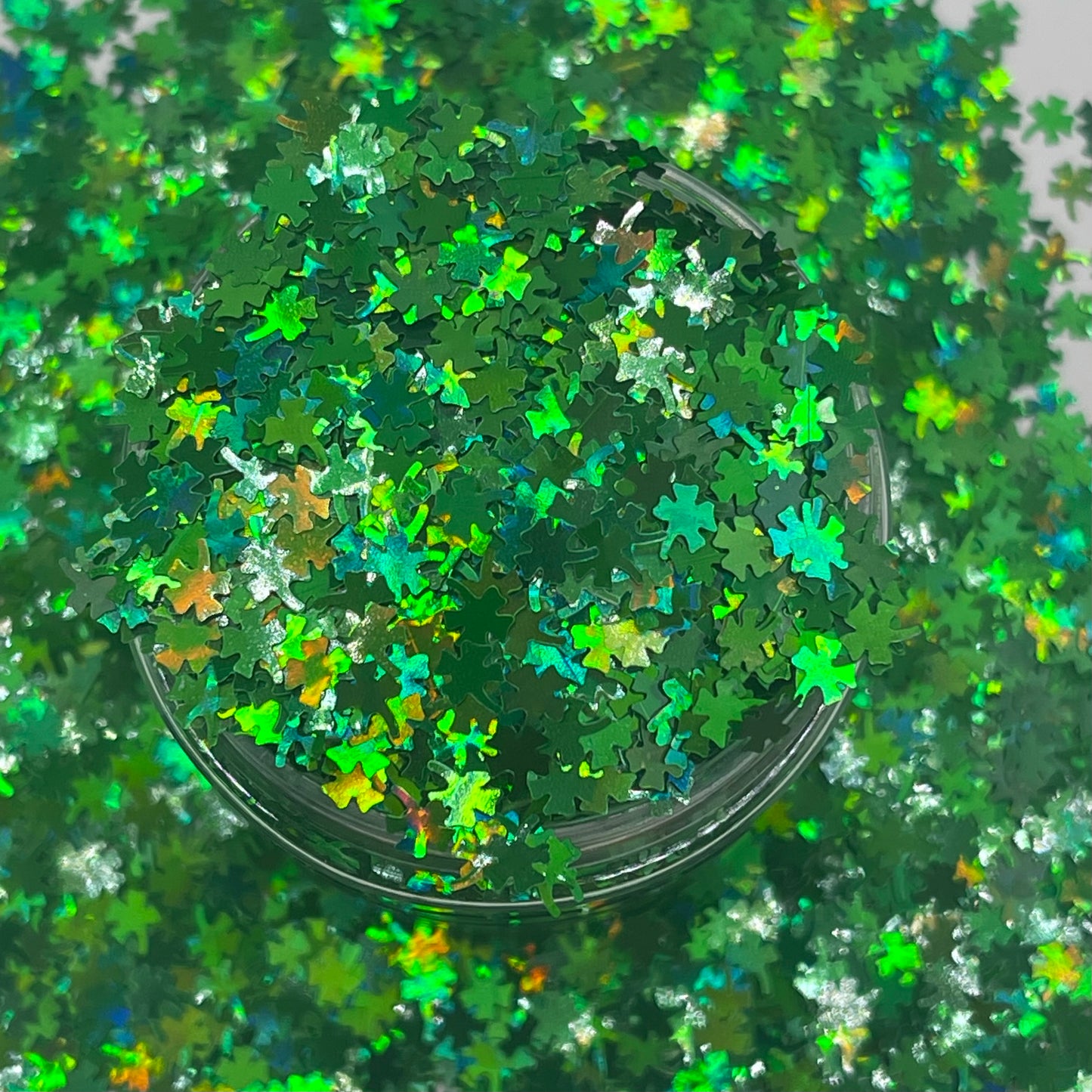 Lucky Clover Shaped Glitter