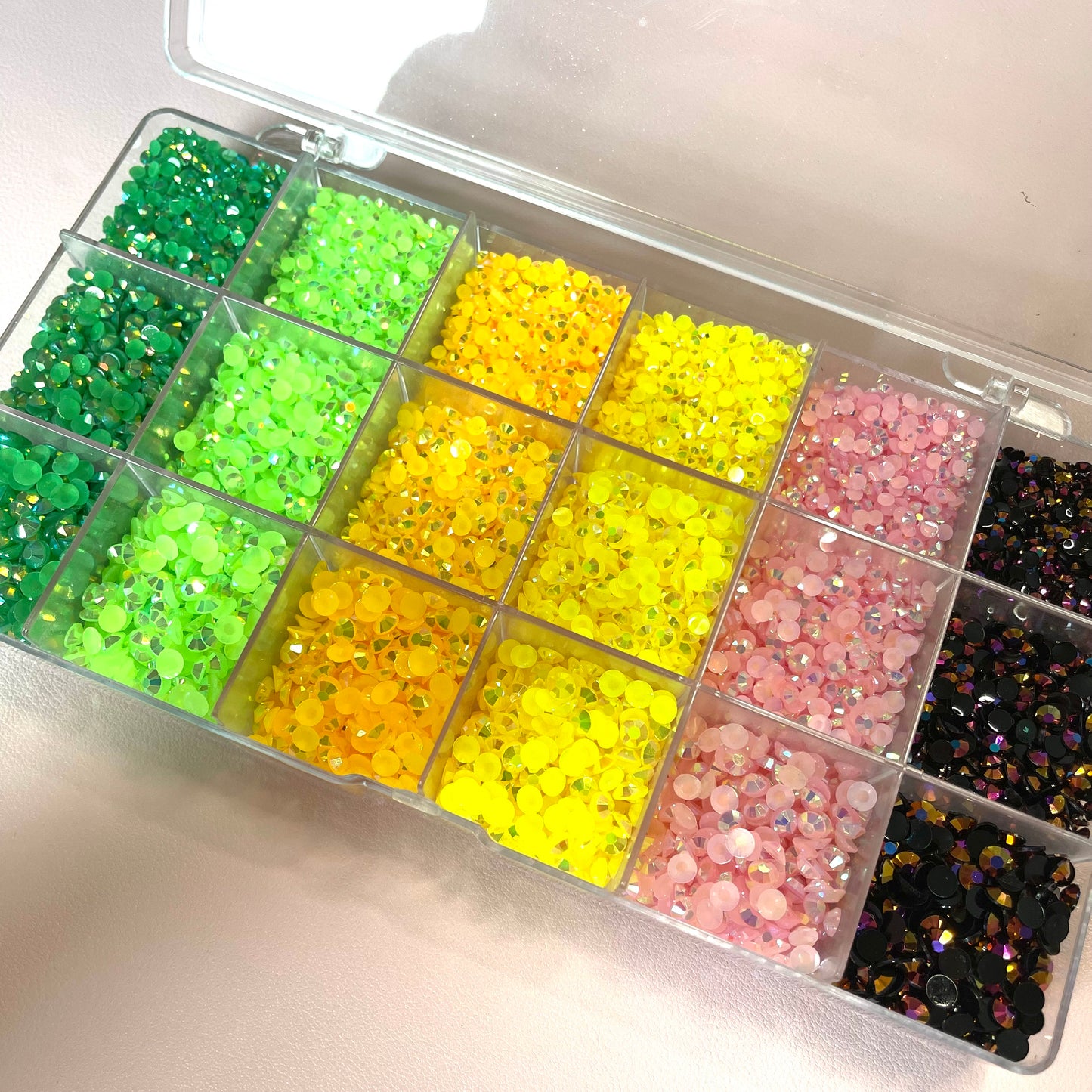 6 Colors Tropical Jelly Rhinestone Kit