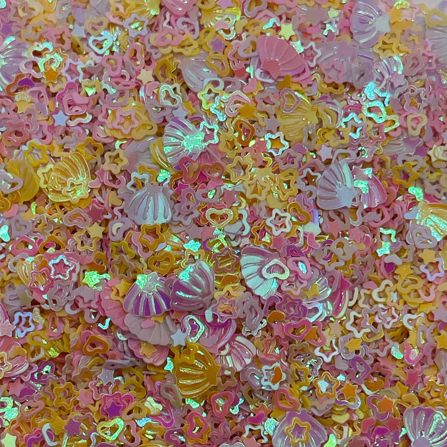 Pink Mermaid Shaped Glitter