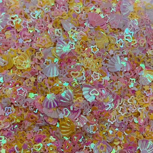 Pink Mermaid Shaped Glitter