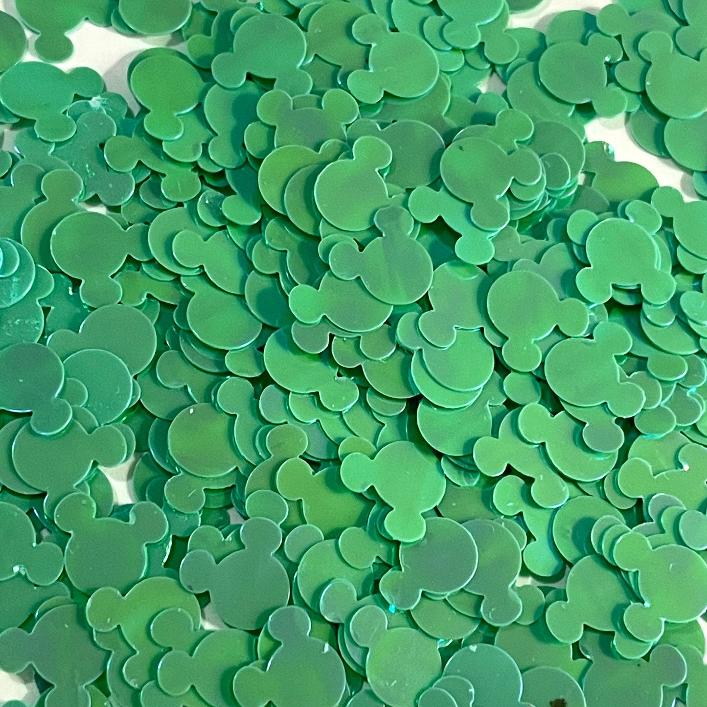 Teal Mickey Shaped Glitter