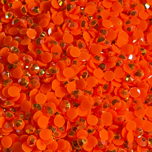 Neon Orange AB Jelly Rhinestone