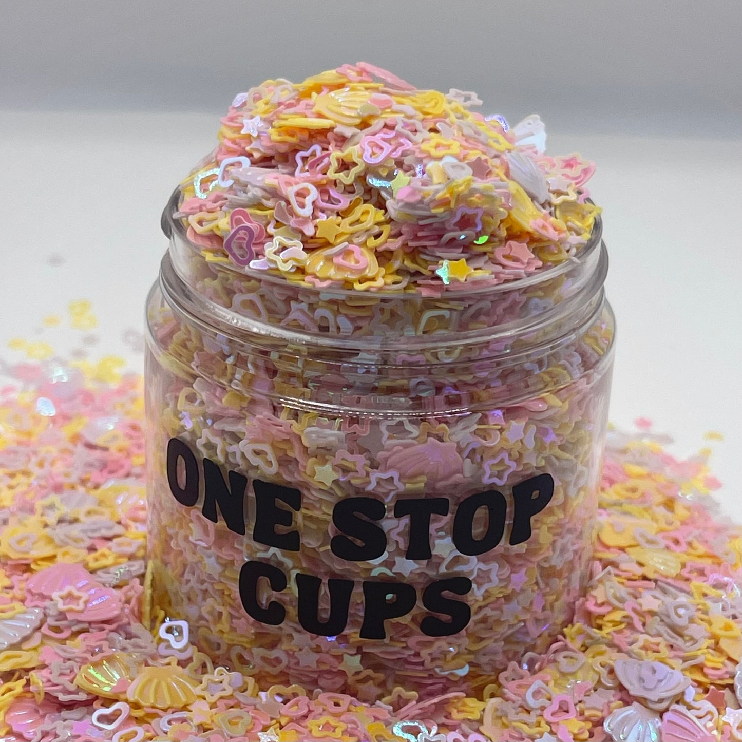 Pink Mermaid Shaped Glitter
