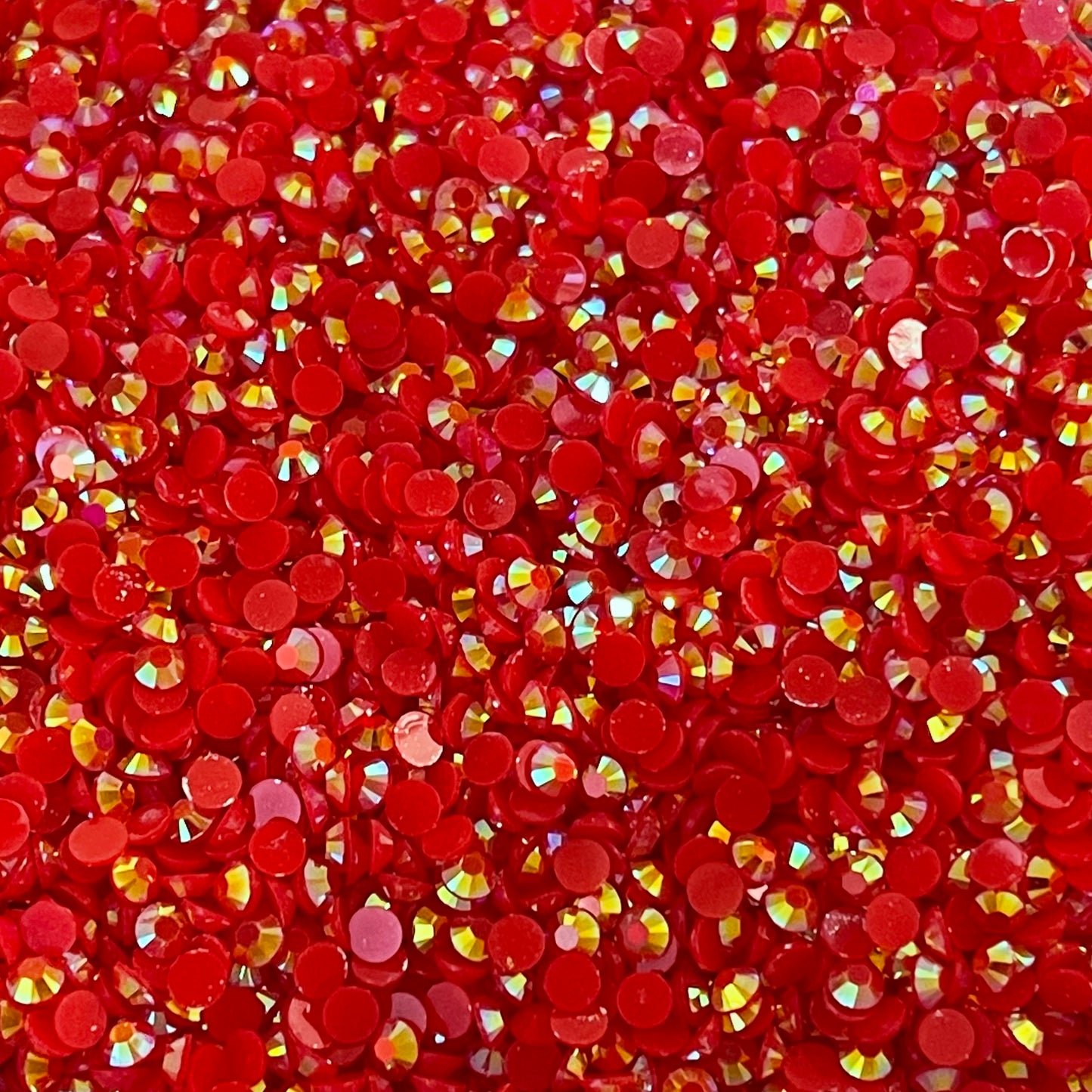 Orange Red AB Jelly Rhinestone