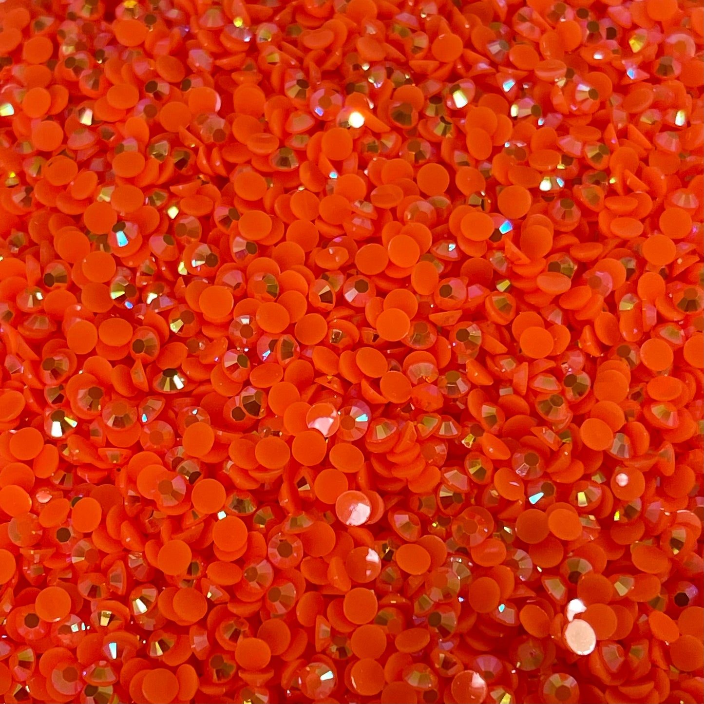 Neon Orange AB Jelly Rhinestone