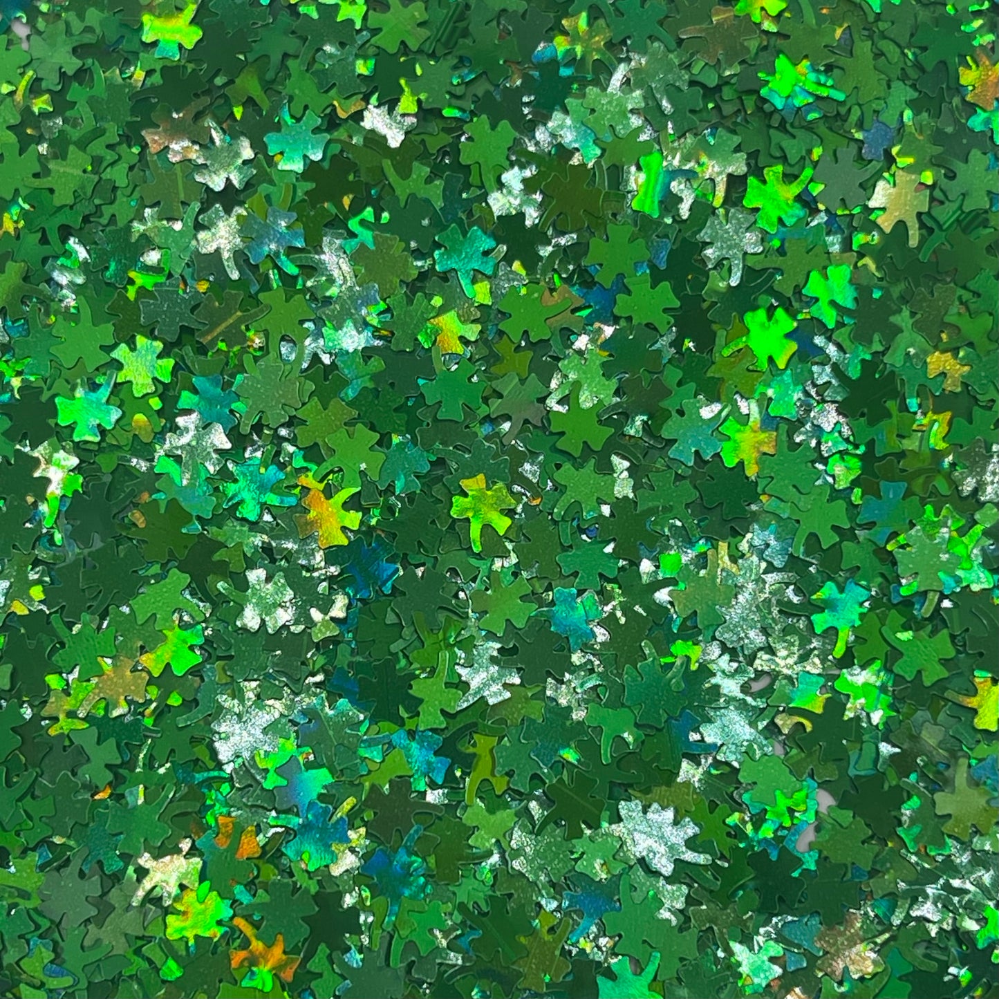 Lucky Clover Shaped Glitter