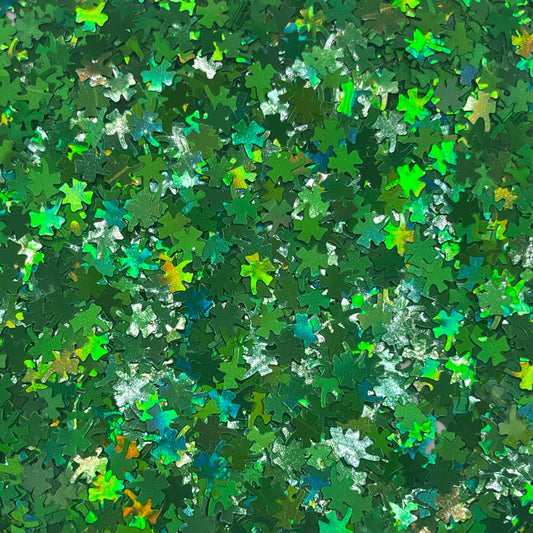 Lucky Clover Shaped Glitter