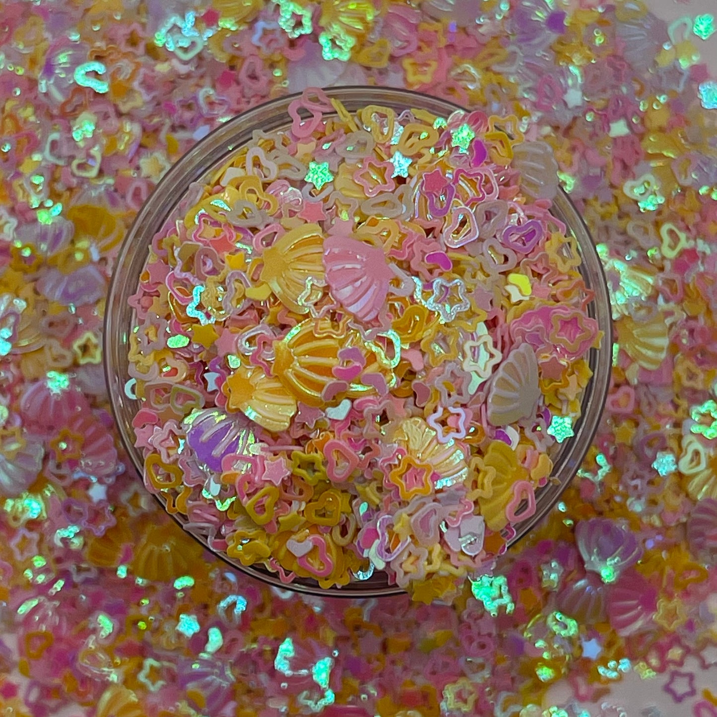 Pink Mermaid Shaped Glitter