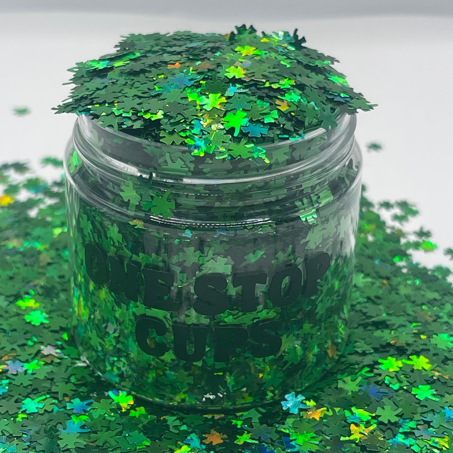 Lucky Clover Shaped Glitter