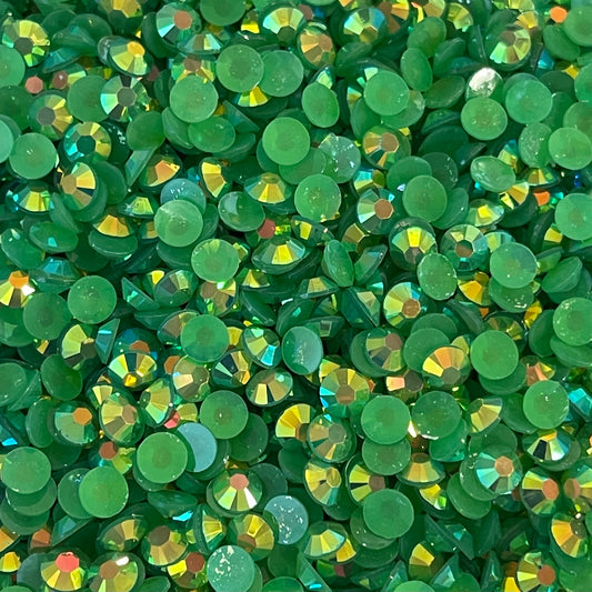 Dark Green AB Jelly Rhinestone
