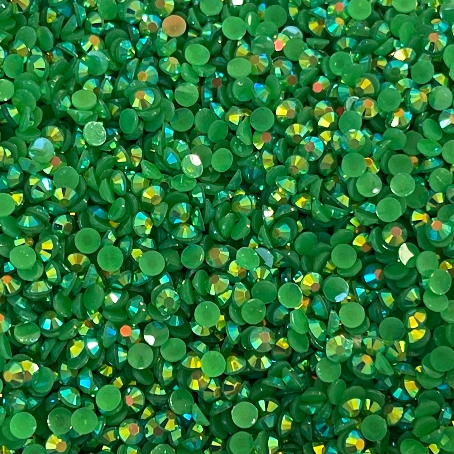 Dark Green AB Jelly Rhinestone