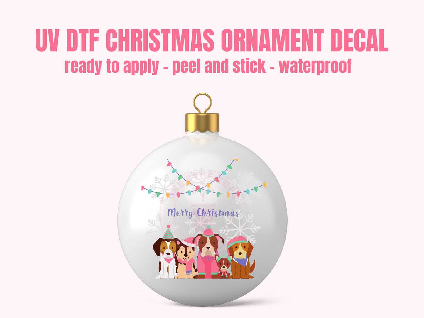 UV DTF CHRISTMAS ORNAMENT #25