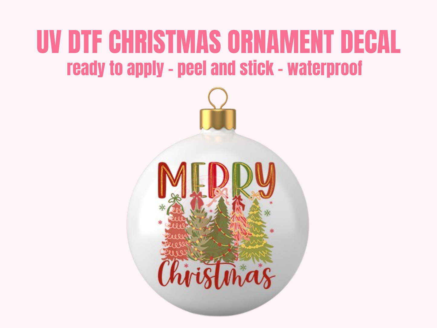 UV DTF CHRISTMAS ORNAMENT #35