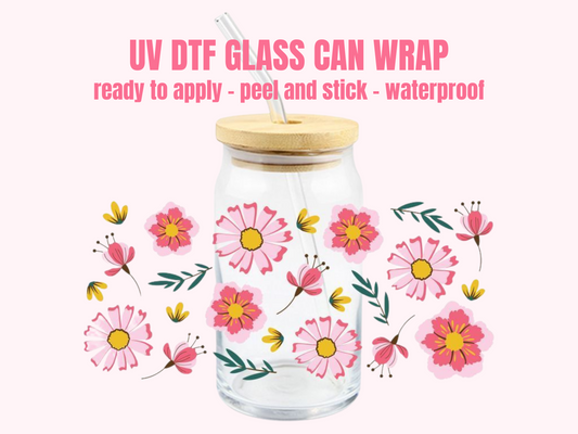 UV DTF CUP WRAP Flower P9