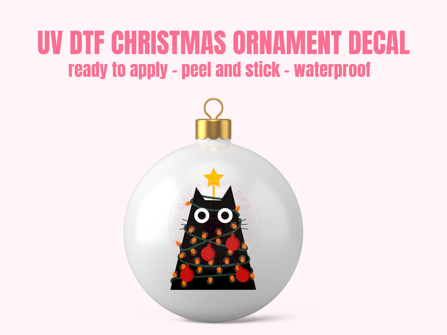 UV DTF CHRISTMAS ORNAMENT #1