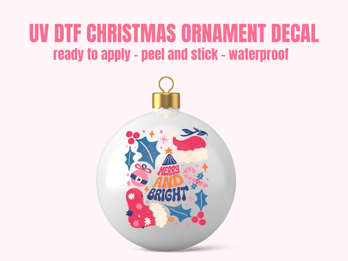 UV DTF CHRISTMAS ORNAMENT #89