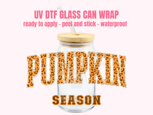 UV DTF Cup Wrap Pumpkin Season