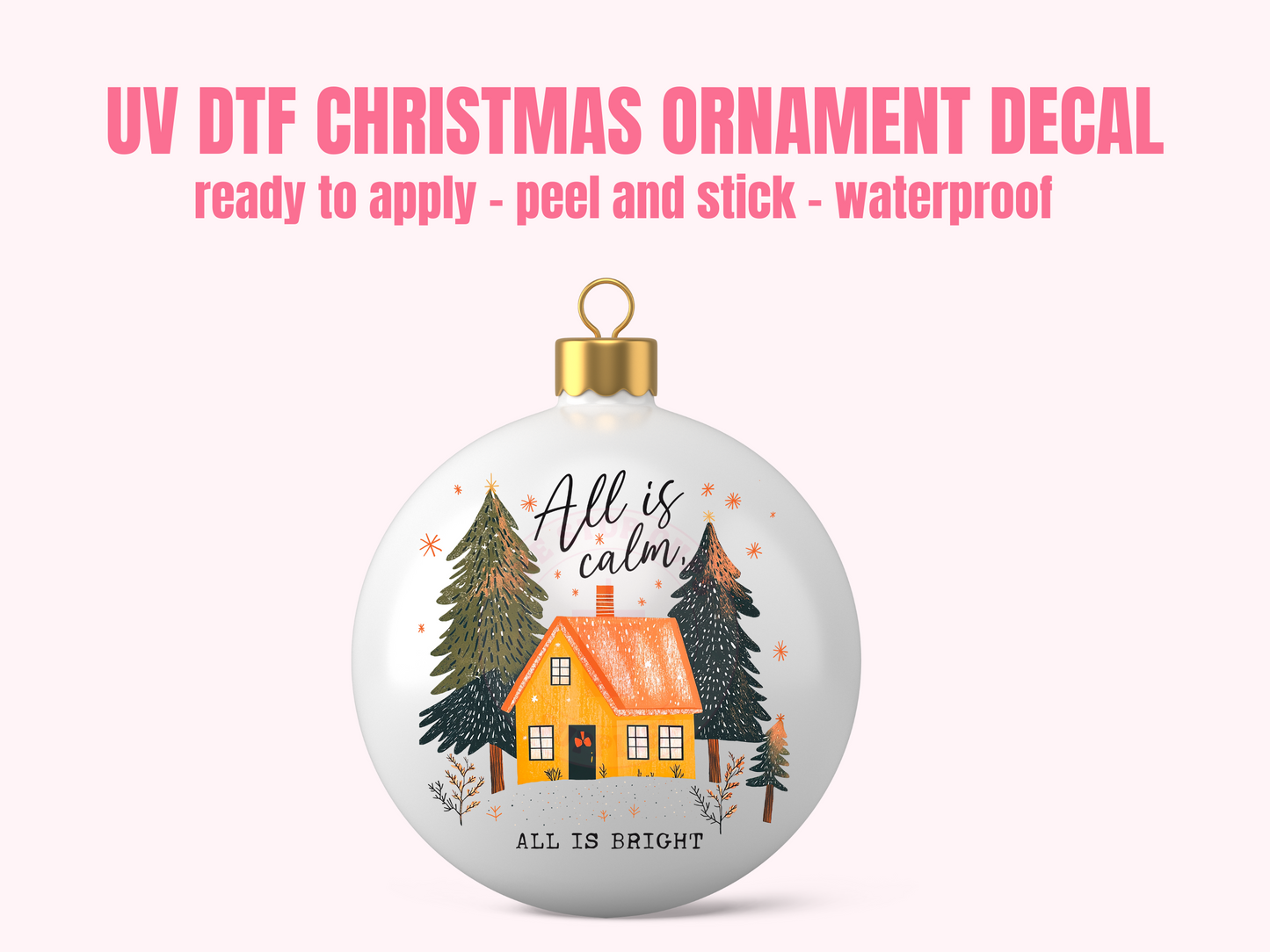 UV DTF CHRISTMAS ORNAMENT #41