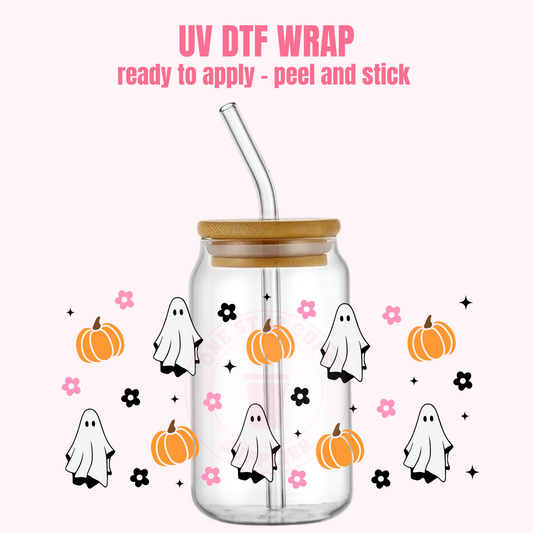 UV DTF CUP WRAP Ghost & Pumpkin H7