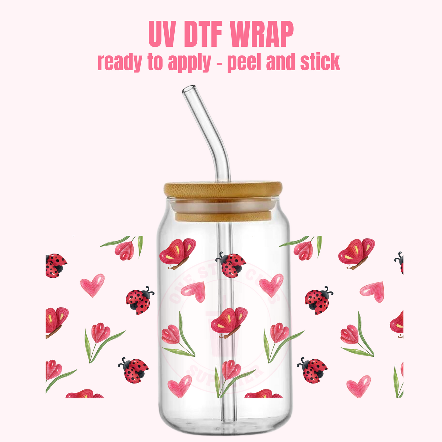 UV DTF CUP WRAP Lady Bug P49