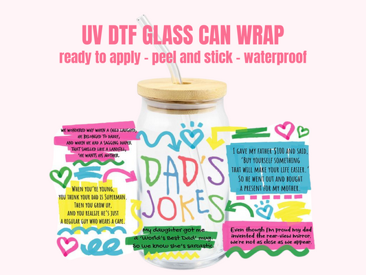 UV DTF WRAP Dad Jokes D7