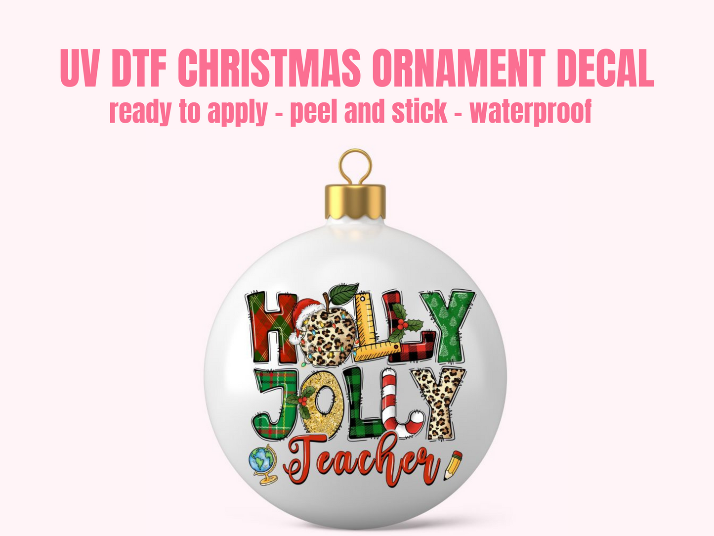 UV DTF CHRISTMAS ORNAMENT #30