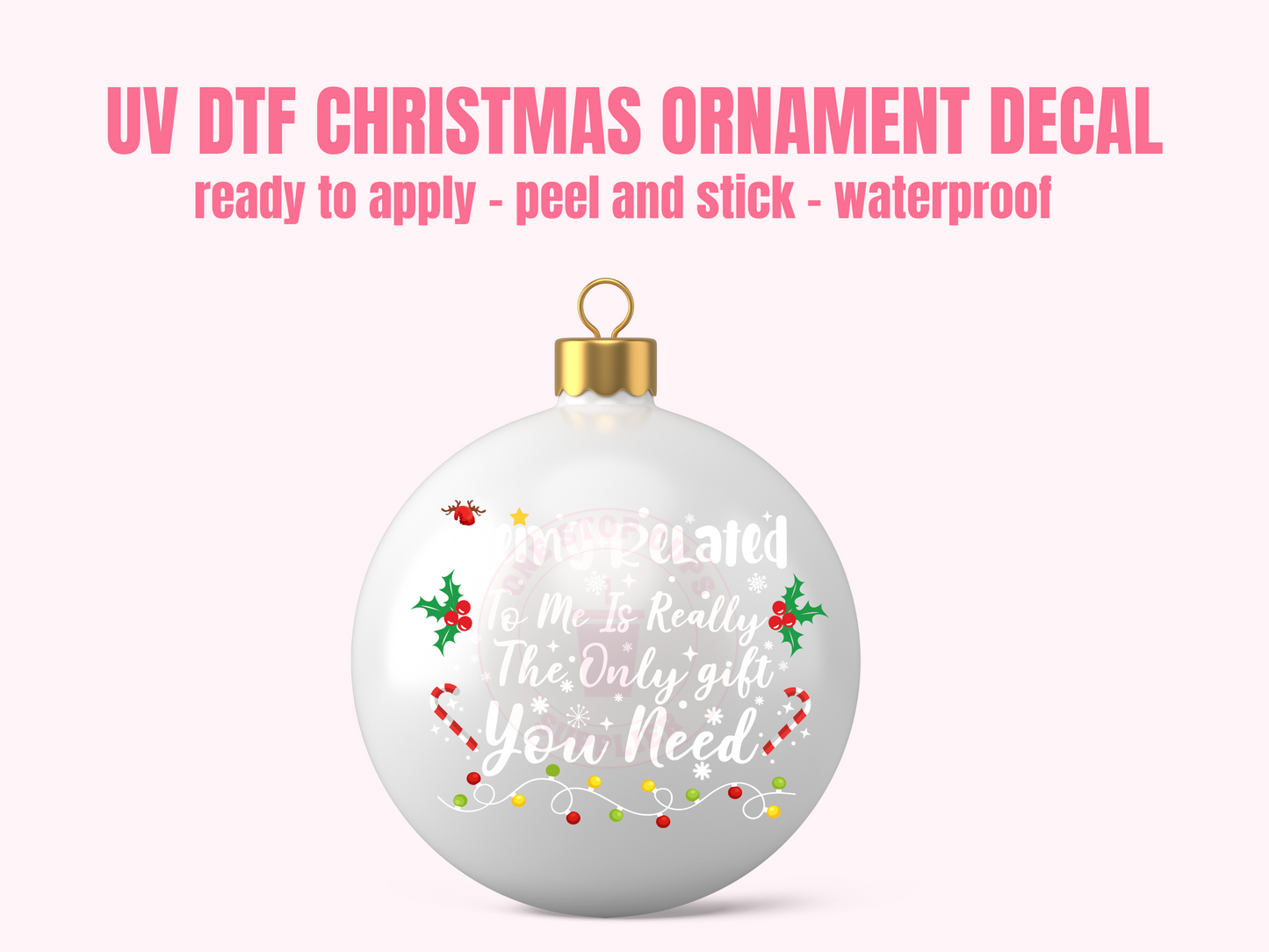 UV DTF CHRISTMAS ORNAMENT #29