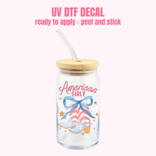 UV DTF DECAL American Girly #165