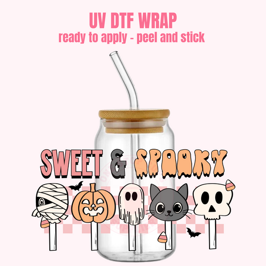 UV DTF CUP WRAP Sweet & Spooky H17
