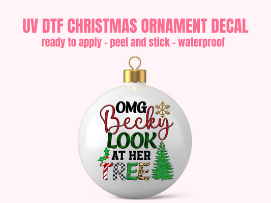 UV DTF CHRISTMAS ORNAMENT #32