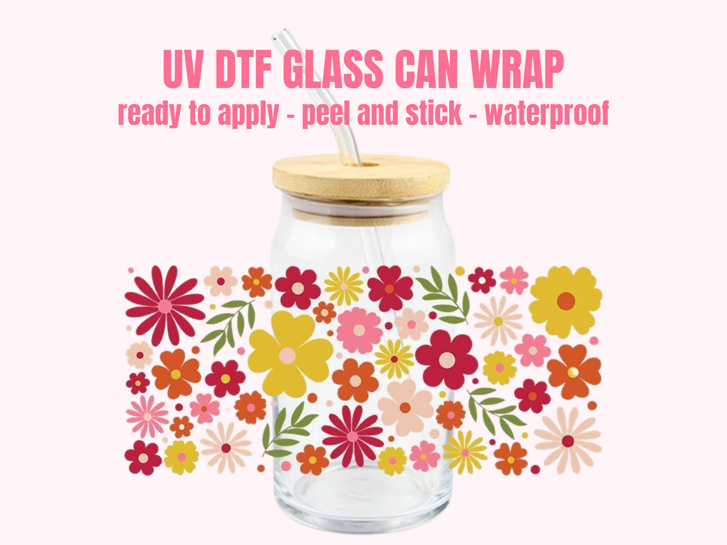 UV DTF WRAP Flower P13