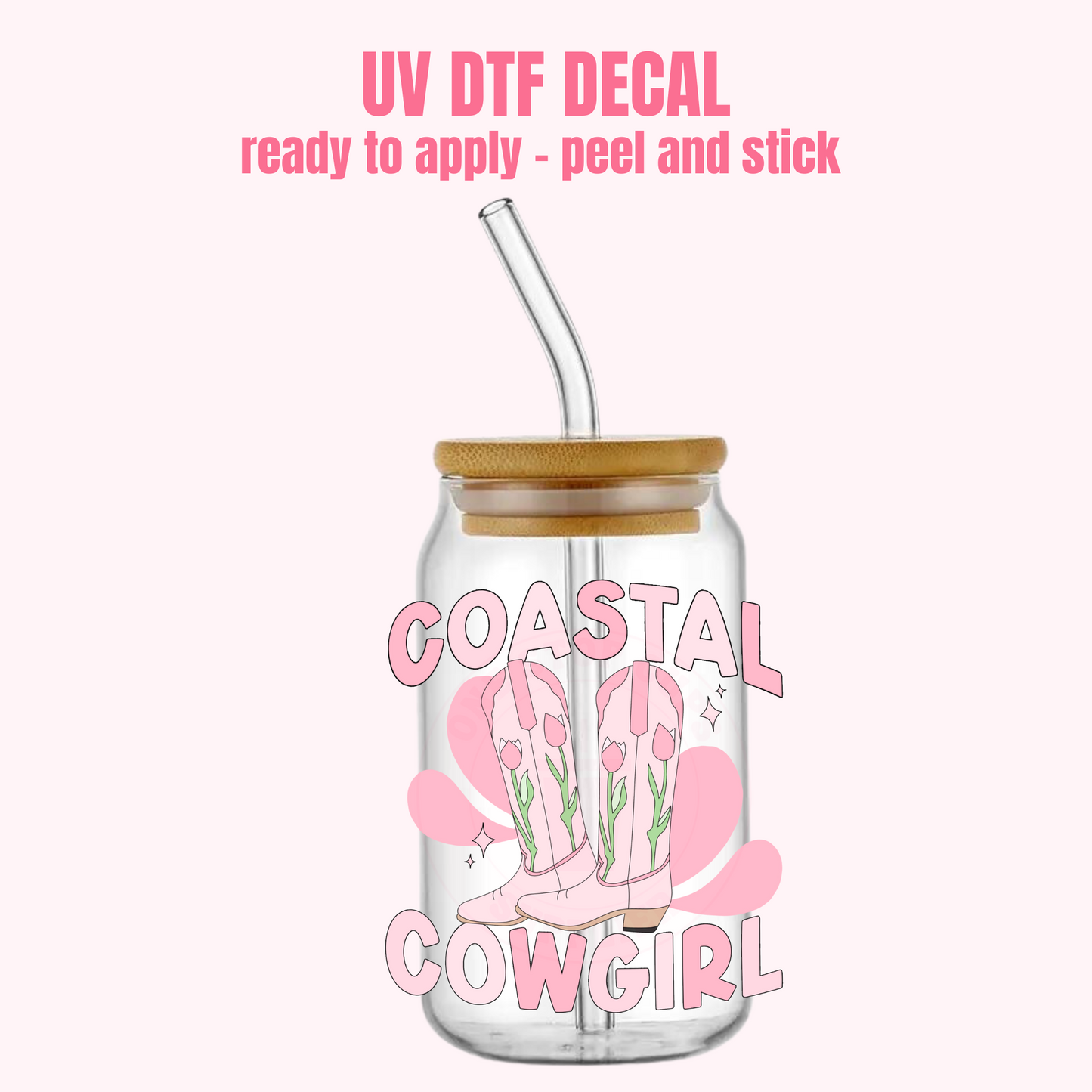 UV DTF DECAL Coastal Cowgirl #191