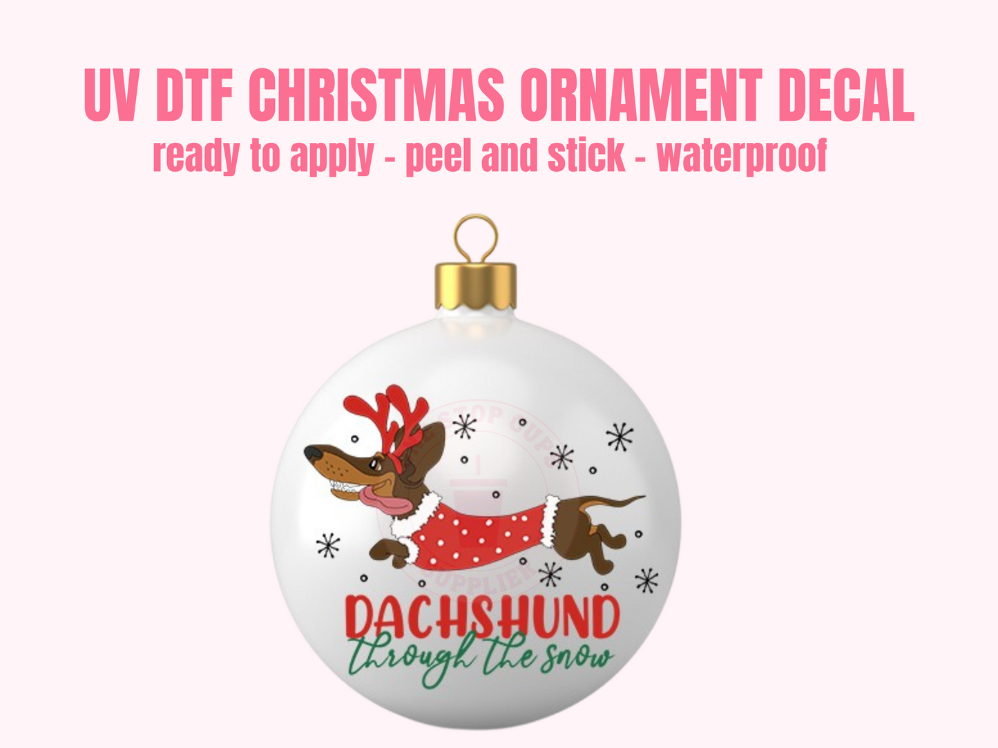 UV DTF CHRISTMAS ORNAMENT #29