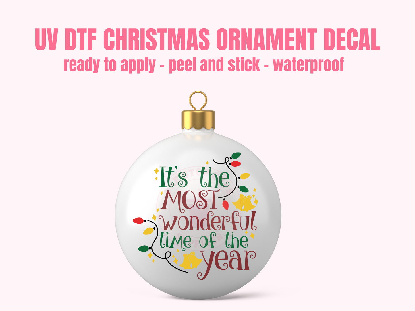 UV DTF CHRISTMAS ORNAMENT #31