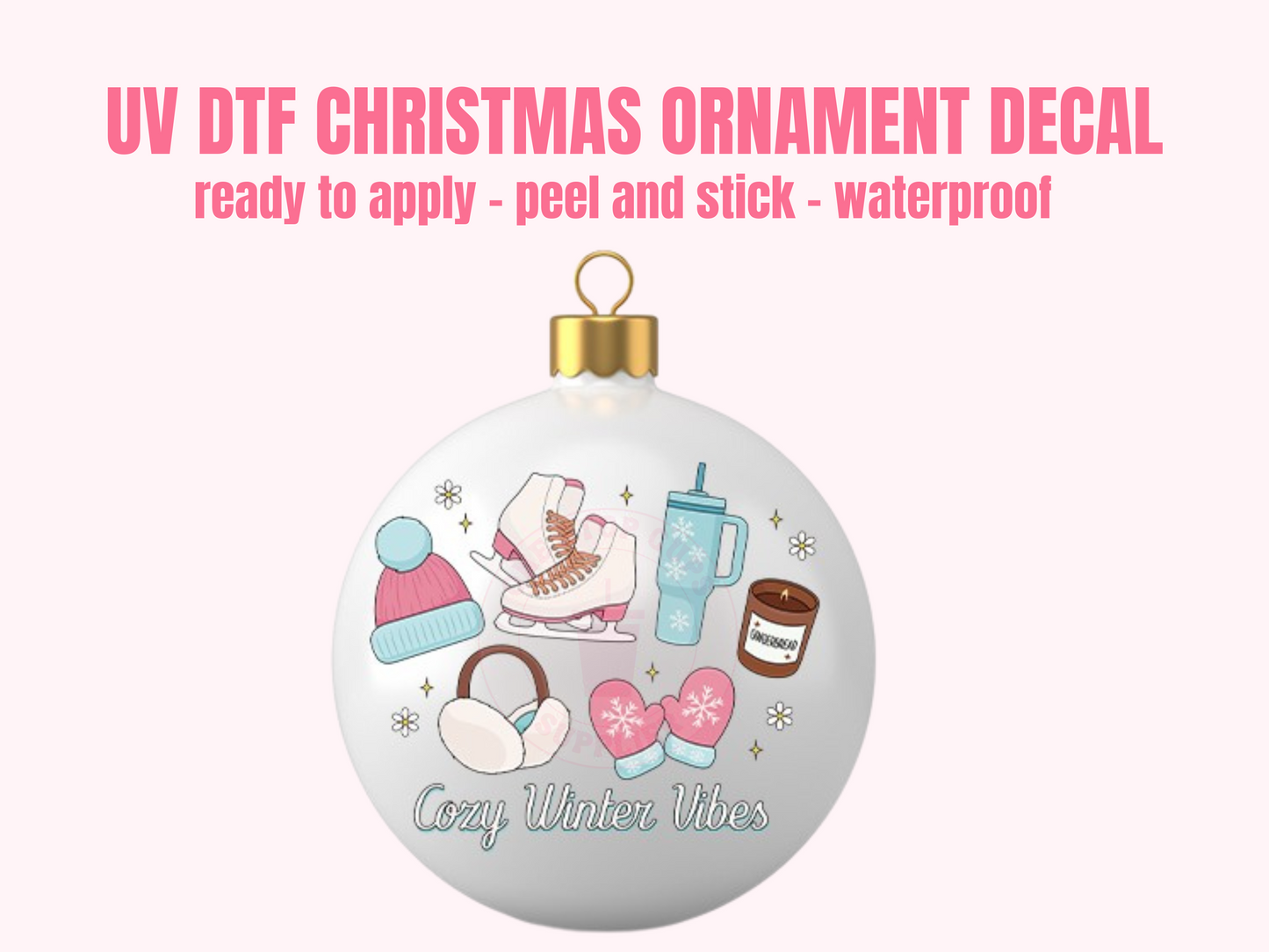 UV DTF CHRISTMAS ORNAMENT #31