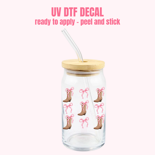 UV DTF DECAL Boots Coquette#168
