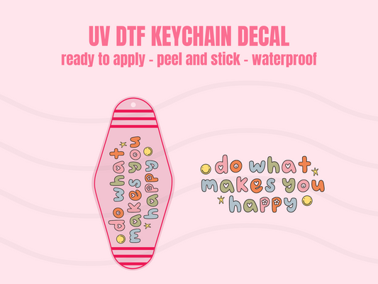 UV DTF Keychain Decal