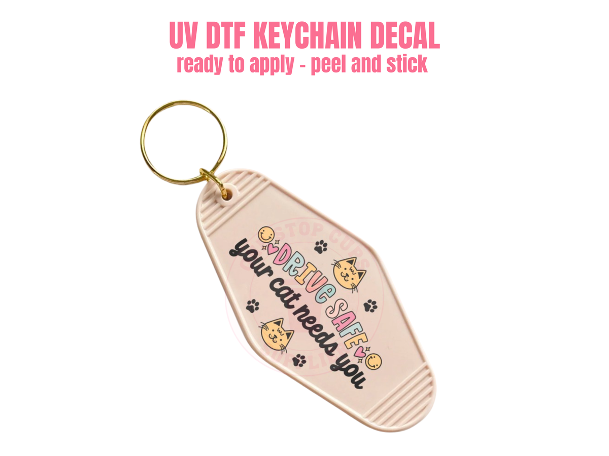Keychain Decal UV DTF KEYCHAIN DECAL – One Stop Cups