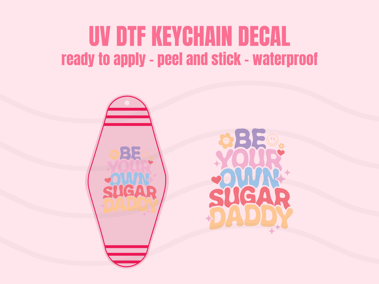 UV DTF Keychain Decal