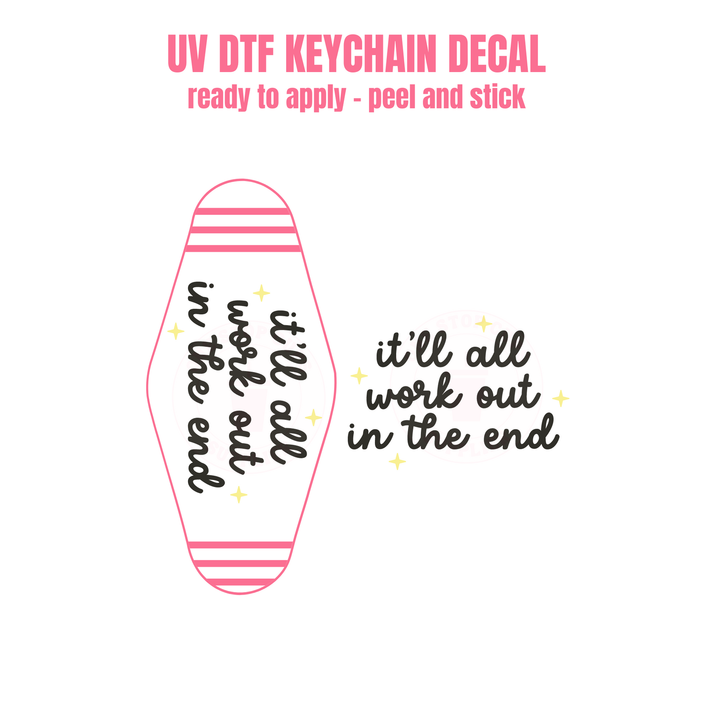 UV DTF Keychain Decal #46